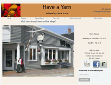 Tablet Screenshot of haveayarn.ca